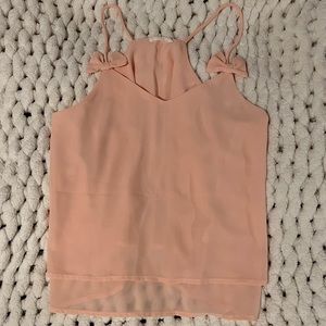 Coral Bow Cami Top
